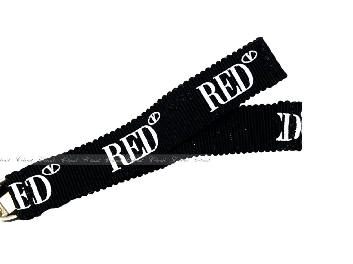 K807-M.. Red Valentino レッドヴァレンティノ BELT ベルト ポーチ ケース レザー 小物入れ ロゴ イタリア製 新品 ★ ブラック_画像5