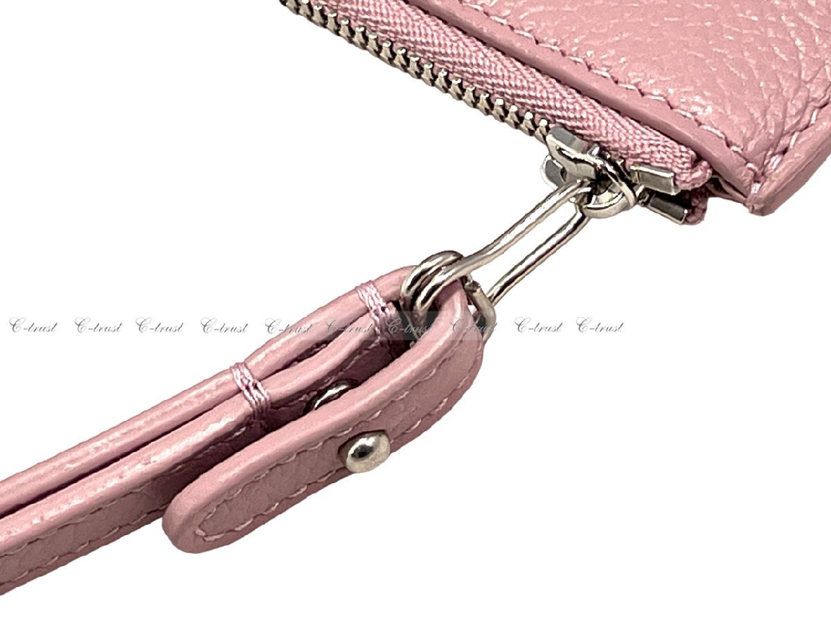 K887.. BALENCIAGA バレンシアガ BAG バッグ CASH POUCH ドキュメントケース クラッチ ポーチ ロゴ イタリア製 ★ 6990 POWDER PINK_画像4