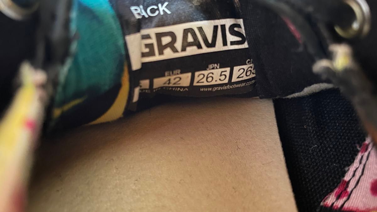 26.5cm【送料無料】グラビス GRAVIS /DOVER CC ローカットスニーカー 中古