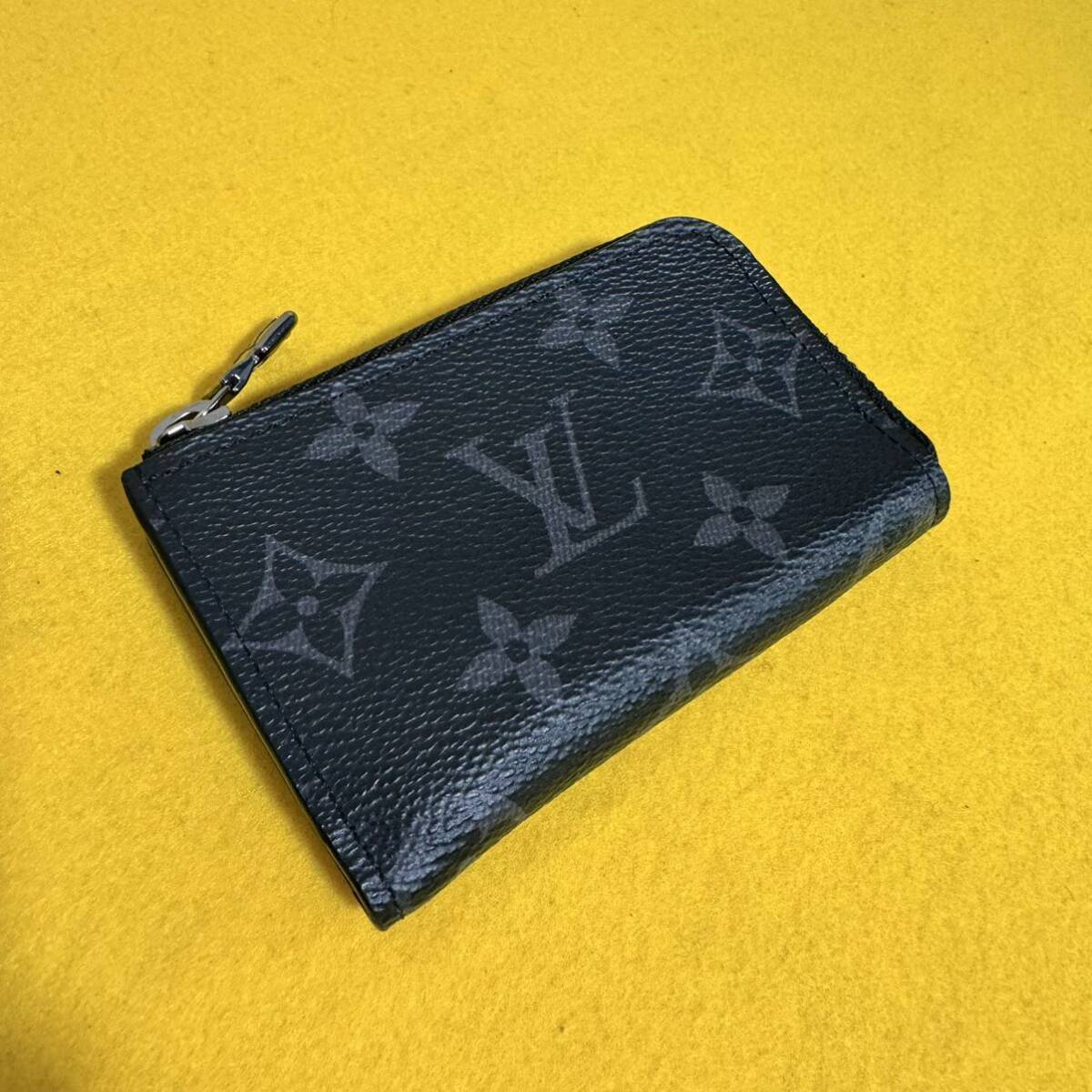 美品★LOUOS VUITTON ルイ・ヴィトン モノグラム エクリプス ポルトモネ ジュール 小銭入れ コインケース M63536_画像1