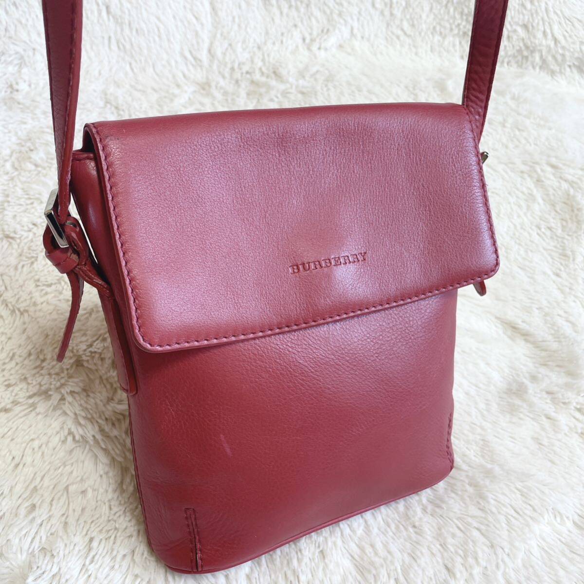 希少 BURBERRY オールレザー ノバチェック ロゴ ショルダー 希少 BURBERRY オールレザー ノバチェック ロゴ ショルダー