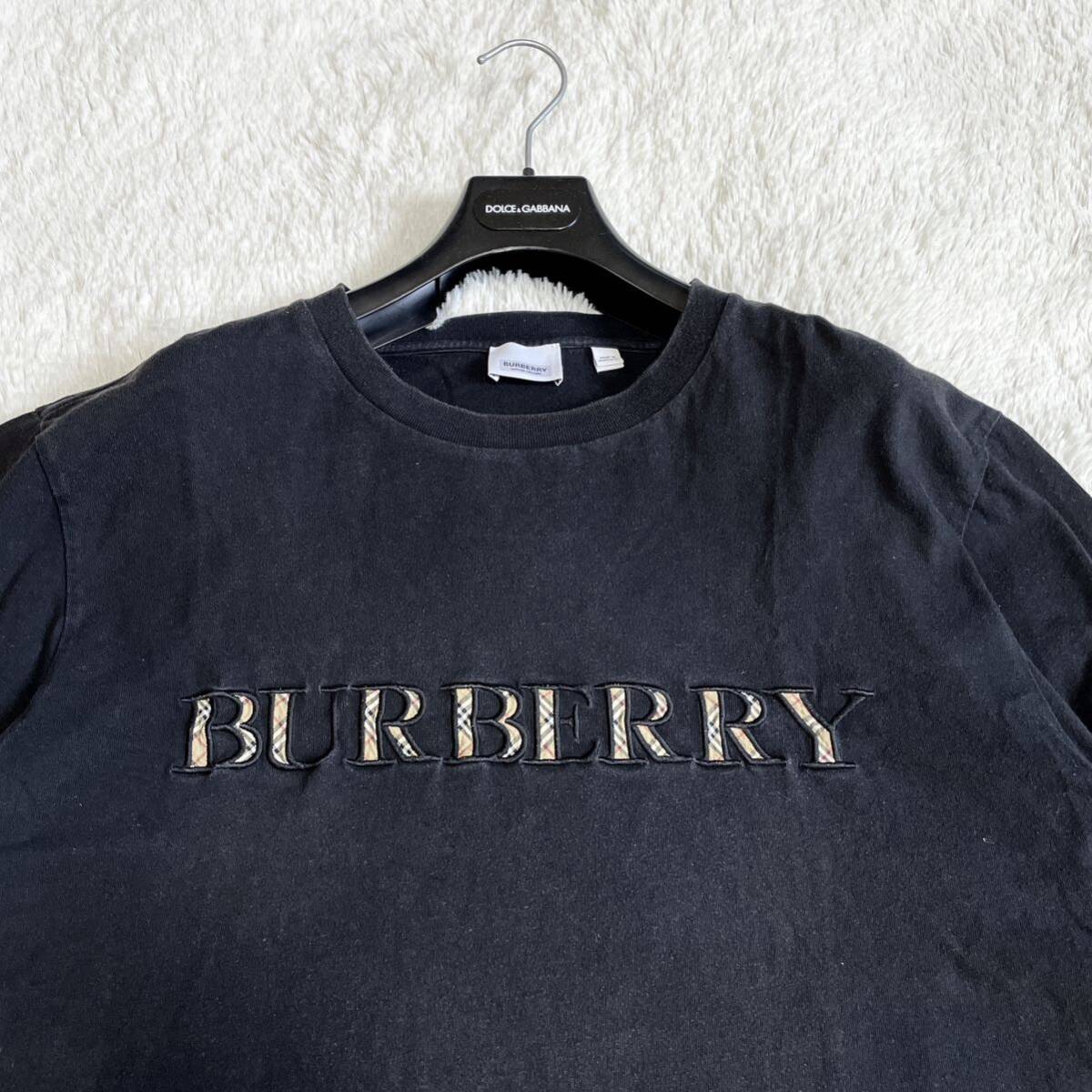 BURBERRY LONDON England ノバチェック ロゴ Tシャツ バーバリーロンドン イングランド Lサイズ 大きいサイズ_画像2