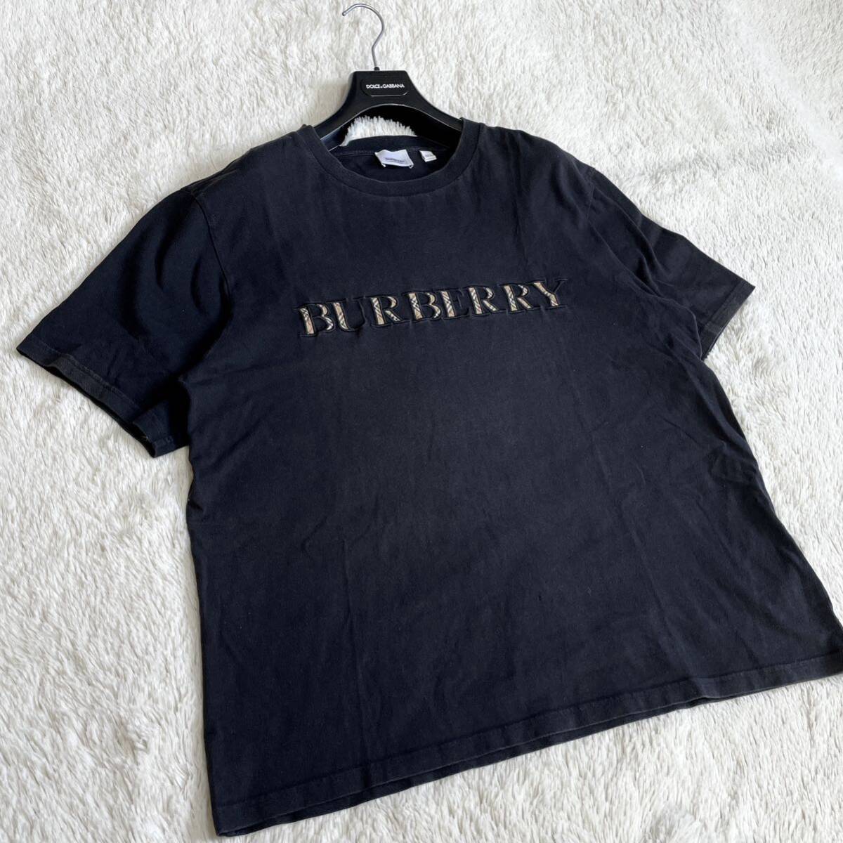 BURBERRY LONDON England ノバチェック ロゴ Tシャツ バーバリーロンドン イングランド Lサイズ 大きいサイズ