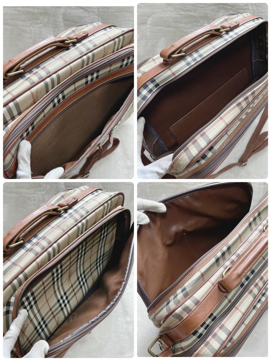 希少 BURBERRY PVC 2way メッセンジャーバッグ ビジネスバッグ 希少 BURBERRY PVC 2way メッセンジャーバッグ ビジネスバッグ