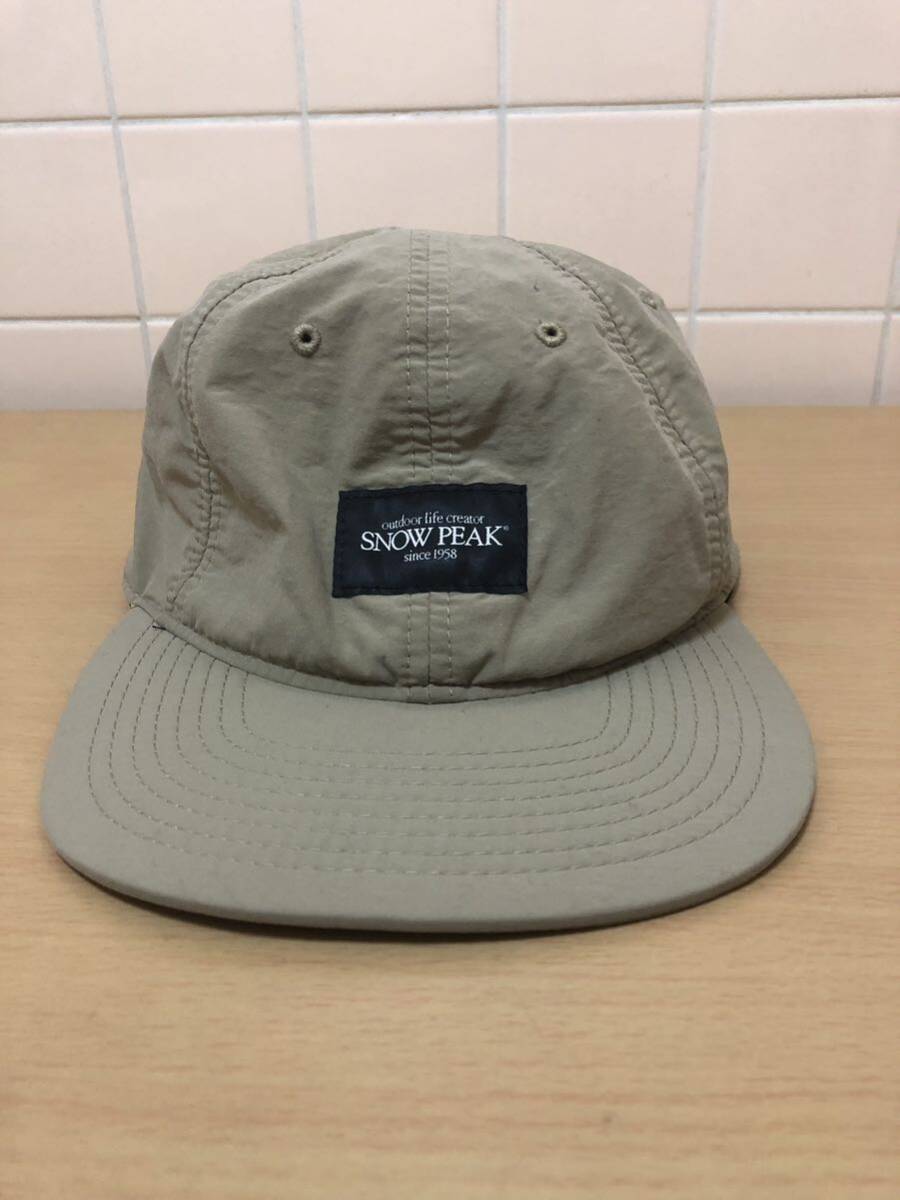 1円 ★ snow peak スノーピーク ★ 送料520円 ★ 即決激安 ★ Revival Color Cap キャップ ベージュ FKの画像1