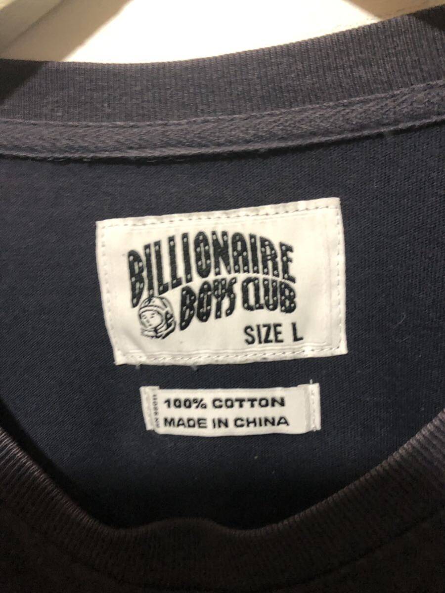 1 jpy * BILLIONAIRE BOYS CLUB Billionaire Boys Club Logo long sleeve T shirt long T size L navy FK