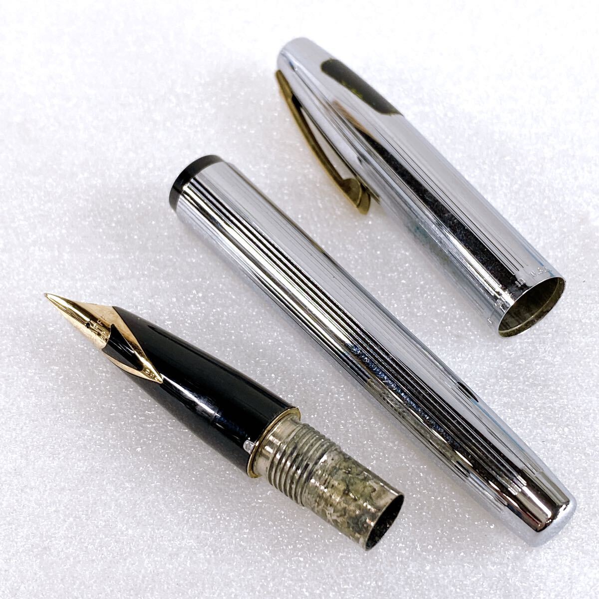 SHEAFFER シェーファー USA 万年筆 ペン先 14K シルバーボディ【筆記未確認】の画像7