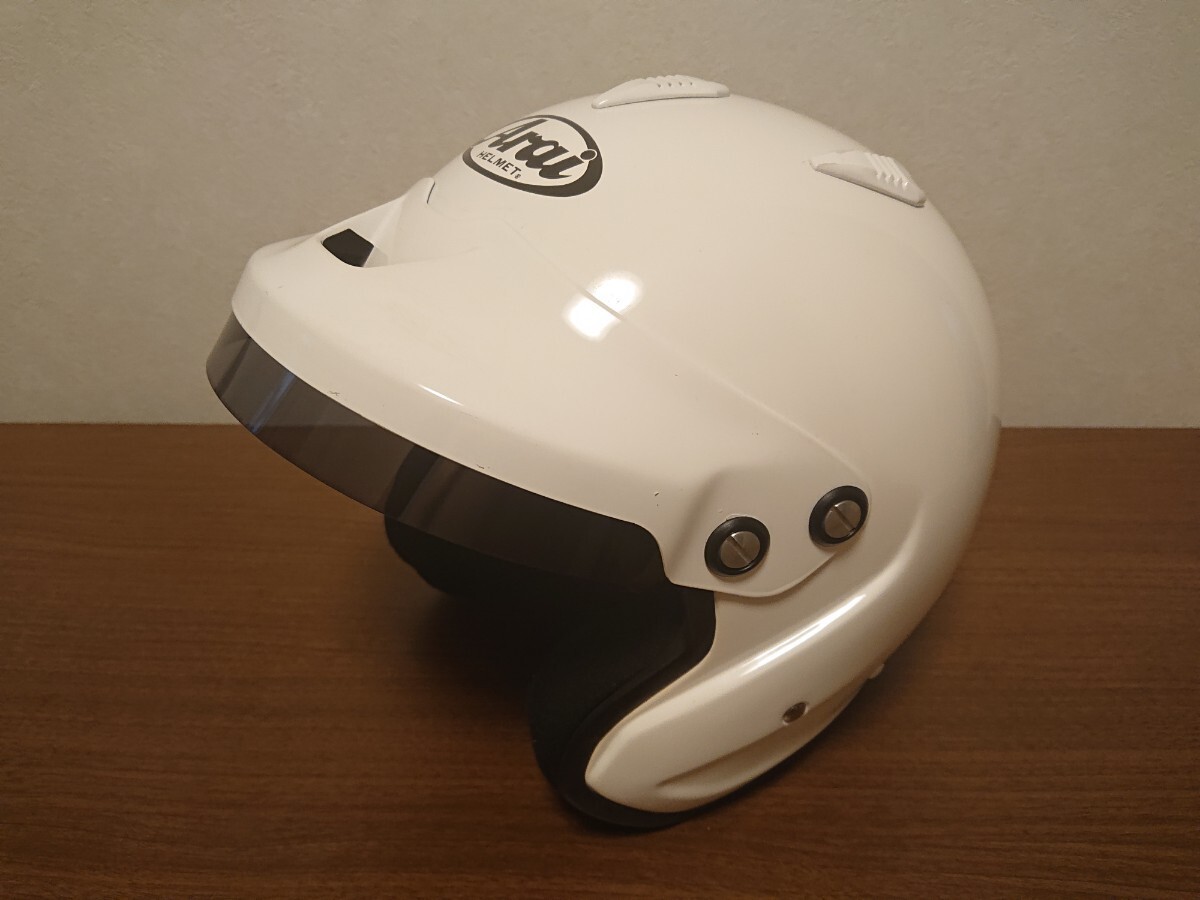 (-v-)σ four wheel for helmet Arai GP-J2 XL size ( used, SNELL-SA )