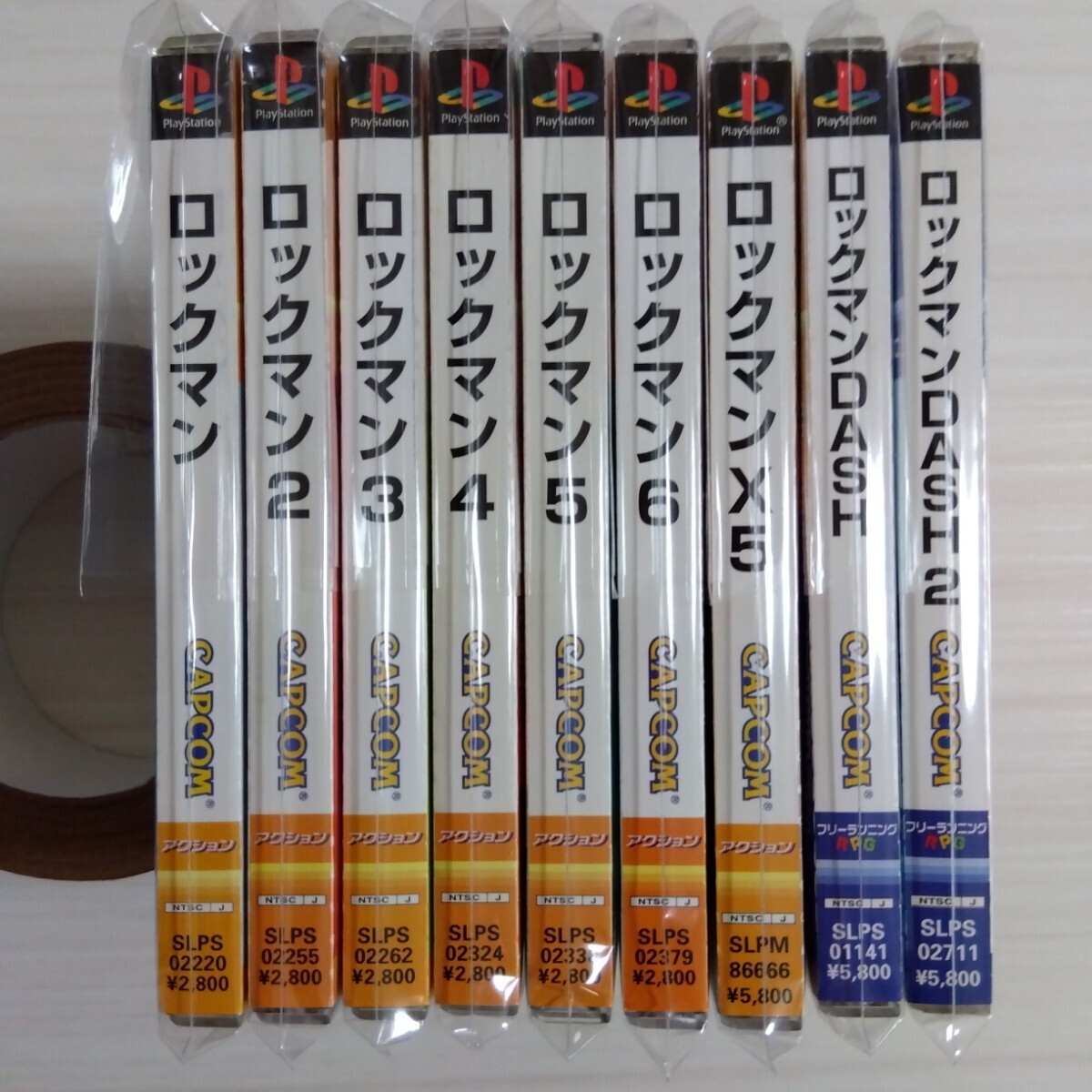 帯付き★ PSソフト ロックマン ロックマン2 ロックマン3 ロックマン4 ロックマン5 ロックマン6 ロックマンDASH ロックマンDASH2 X5 計9本の画像1