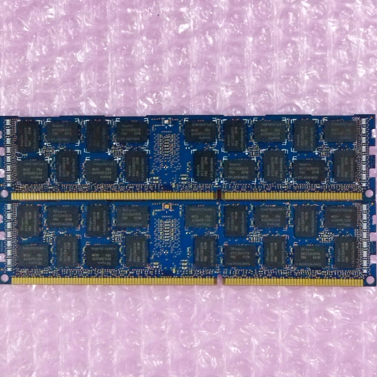 動作確認済み】SK Hynix DDR3-1600 計16GB (8GB×2枚セット) PC3L-12800R ECC Registered RIMM メモリ_画像2