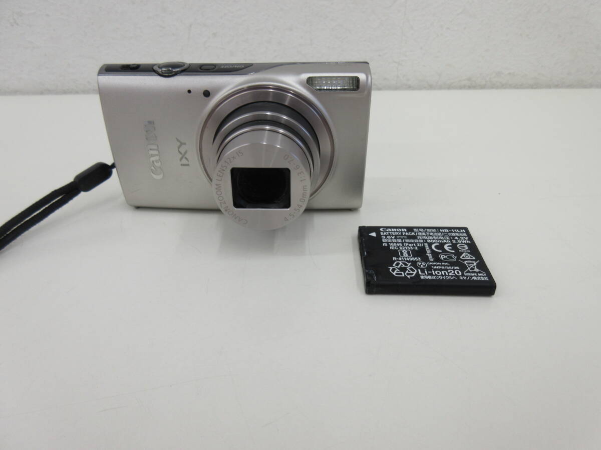 ジャンク　Canon　キャノン　IXY650　コンパクトデジタルカメラ　シルバー　通電OK_画像1