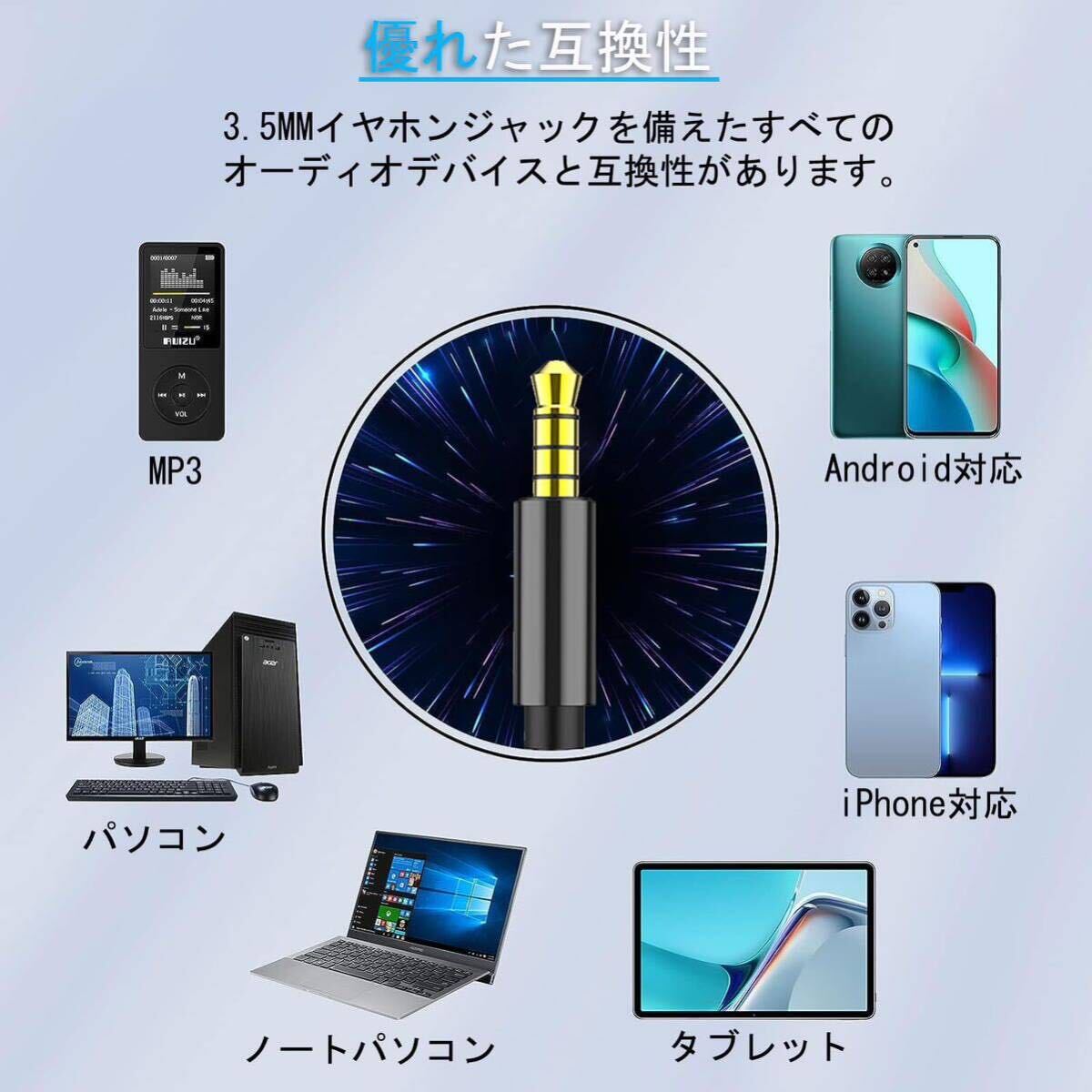 イヤホン 有線 イヤフォン マイク付き 磁気設計 絡み防止 HiFi音質 重低音 快適 装着感 高遮音性 音漏れ防止 通話対応 インナーイヤー型の画像6