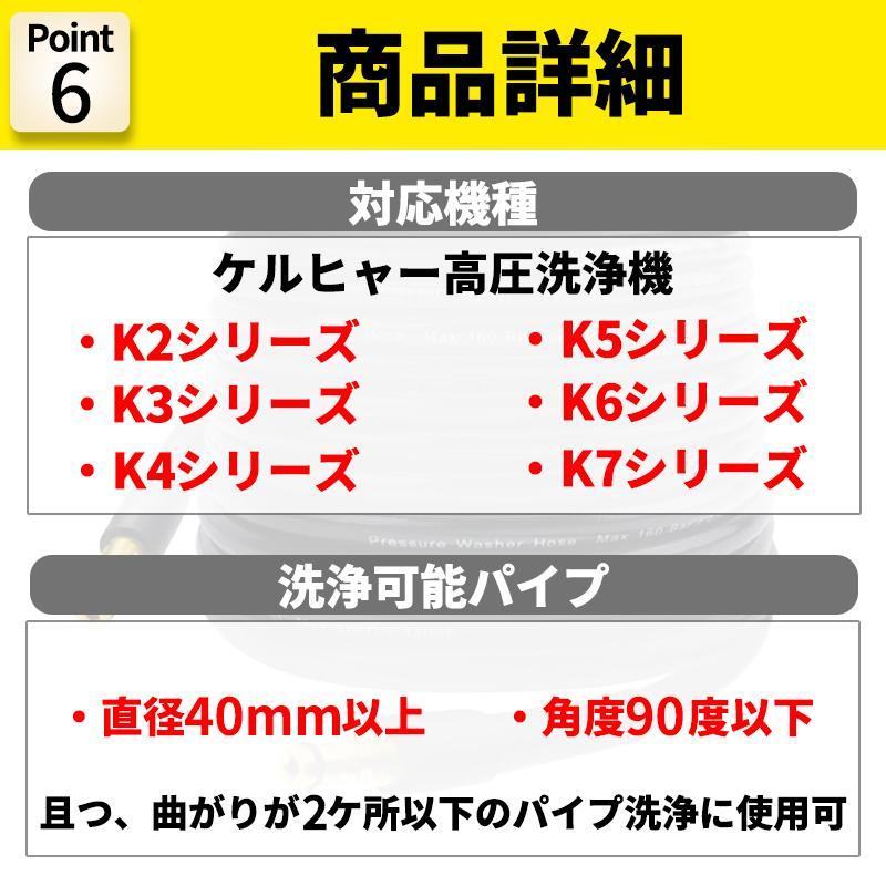 ケルヒャー 高圧洗浄機 ホース 家庭用高圧洗浄機 延長ホース k2 サイレント K3 K4 K5 K6 K7 充電式高圧洗浄機 6m 対応 karcher 高圧ホース_画像7