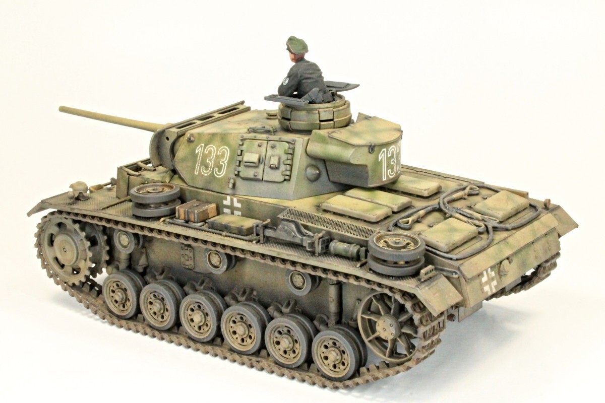 タミヤ1/35 ドイツ中戦車Ⅲ号戦車Ｌ型　完成品_画像5