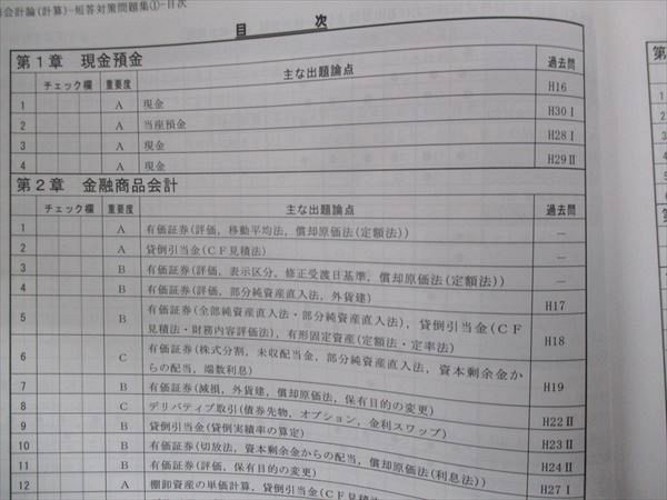 WM30-130 CPA 公認会計士講座 財務会計論 計算 短答対策問題集 未使用 2022 18S4B_画像3