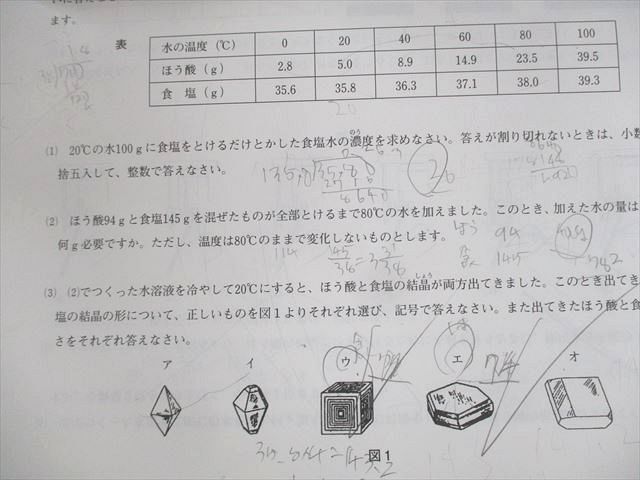 WL12-040 日能研関西 小6 第1～5回 入試実戦模試 2015年7月/9～12月実施 国語/算数/理科/社会 テスト計5回分 通年セット 35M2D_画像6