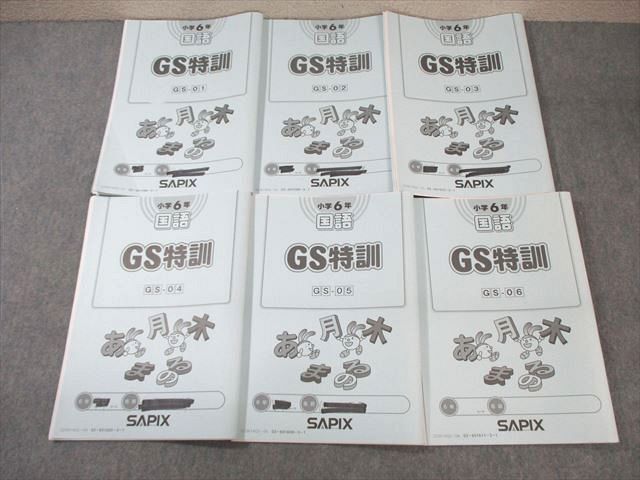 WM02-068 SAPIX 小6 サピックス 早稲田学院コース GS特訓 国語 WM02-068 SAPIX 小6 サピックス 早稲田学院コース GS特訓 国語