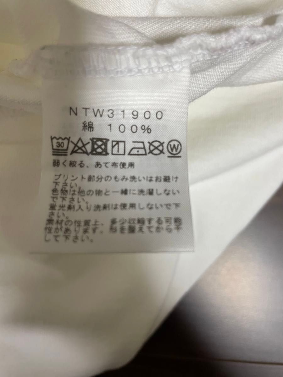 ノースフェイス　レディース　Tシャツ　白　ホワイト　ボックス　ロゴ　　コットン