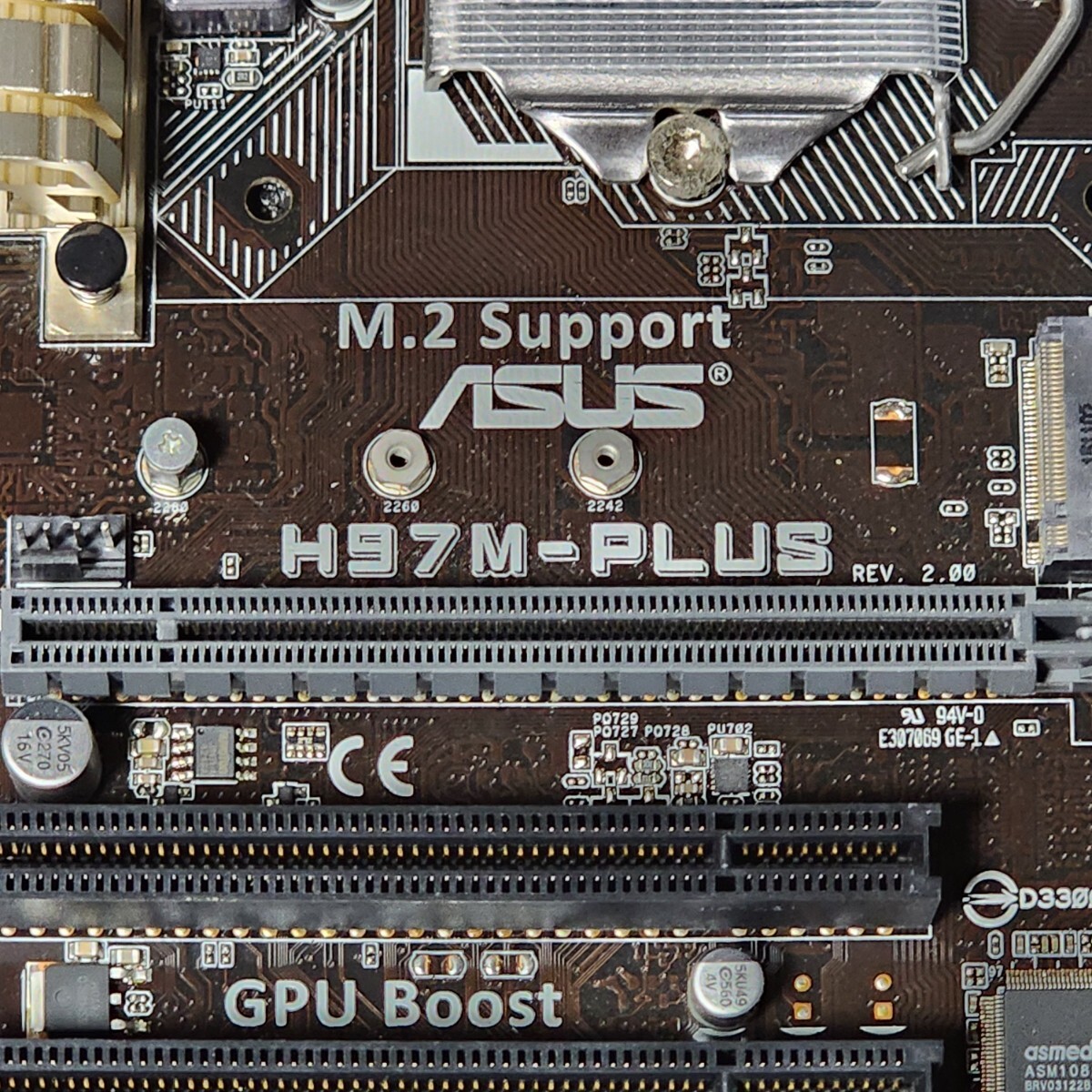 ASUS H97M-PLUS IOパネル付属 LGA1150 MicroATXマザーボード 第4・5世代CPU対応 最新Bios 動作確認済 PCパーツ_画像2