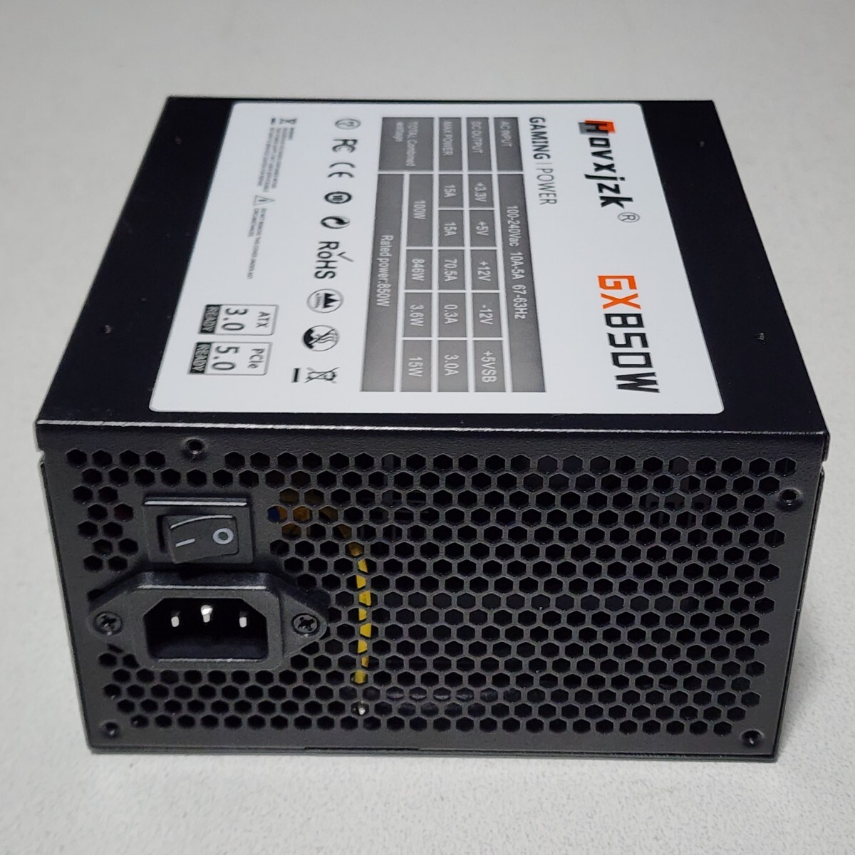 Hovxjzk GX-850W 850W 80PLUS GOLD認証 ATX電源ユニット フルプラグイン 動作確認済み PCパーツ_画像5