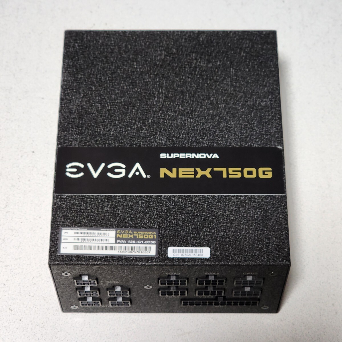 EVGA SUPERNOVA NEX750G1 750W 80PLUS GOLD認証 ATX電源ユニット フルプラグイン 動作確認済み PCパーツ