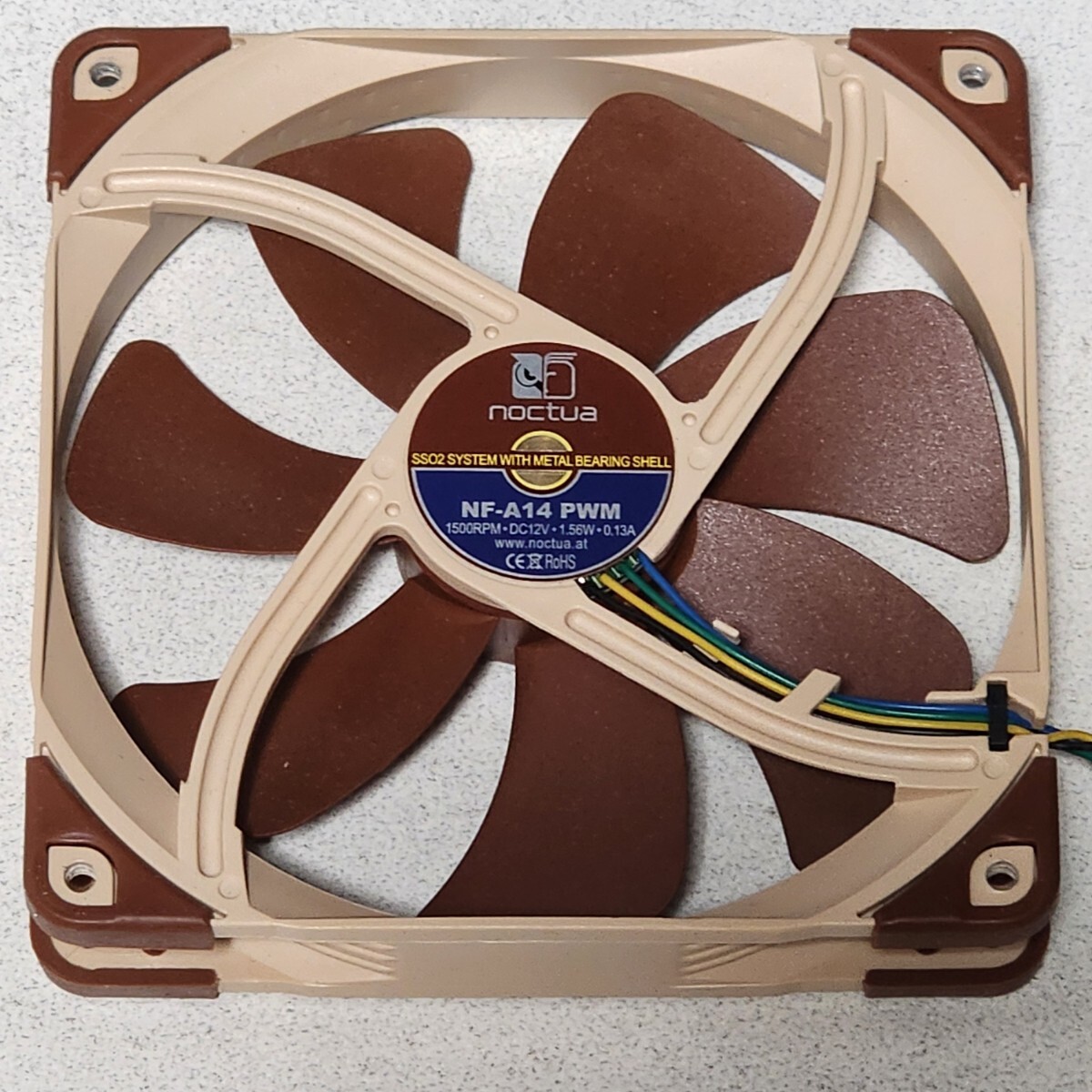 [ бесплатная доставка ]Noctua NF-A14 PWM 140mm тихий звук вентилятор 2 шт. комплект рабочее состояние подтверждено PC детали 