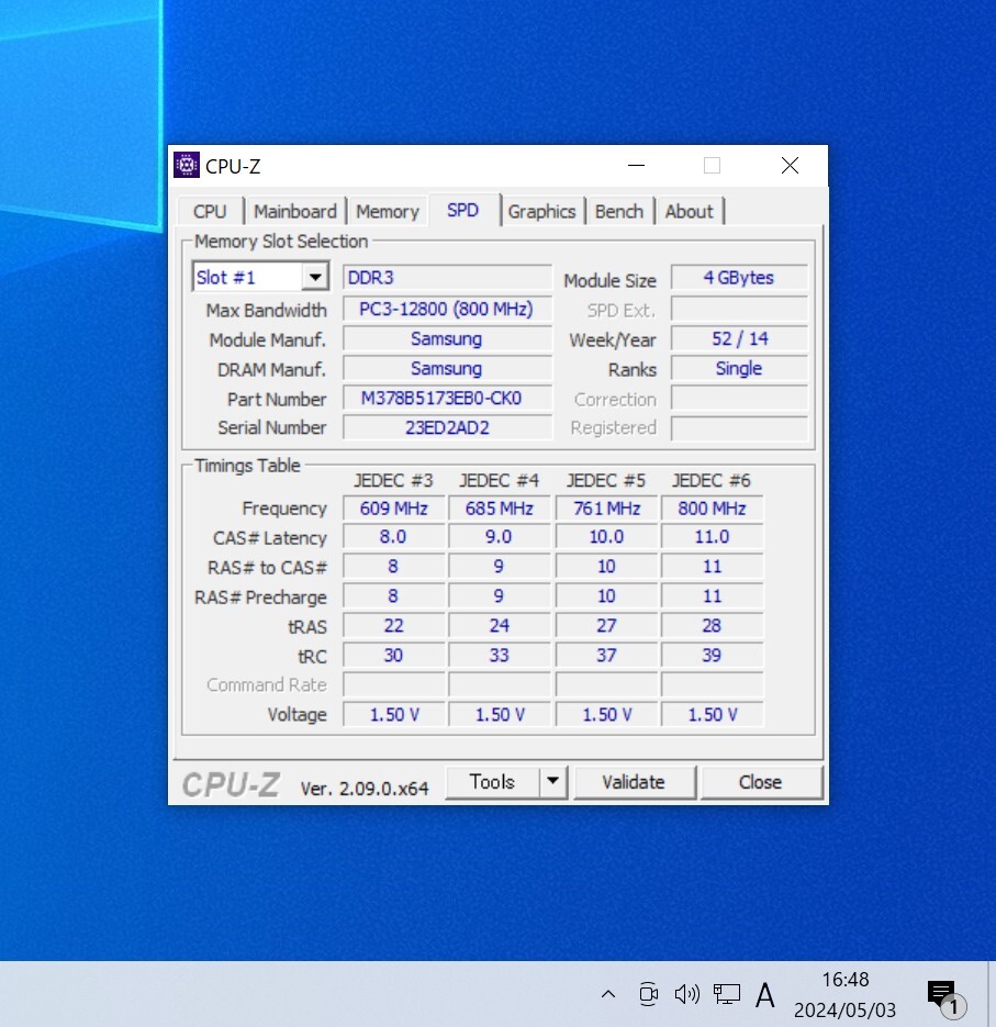 SAMSUNG/PANRAM DDR3-1600MHz 8GB (4GB×2枚キット) 動作確認済み デスクトップ用 PCメモリ の画像4