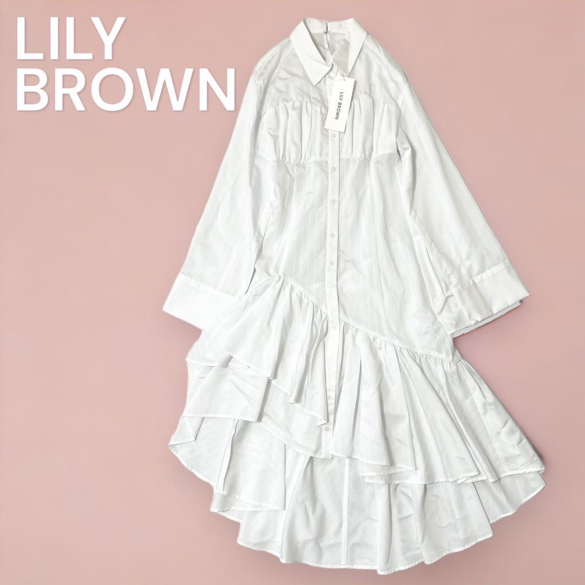 LILY BROWN リリーブラウン アシンメトリー ビスチェ シャツ LILY BROWN リリーブラウン アシンメトリー ビスチェ シャツ