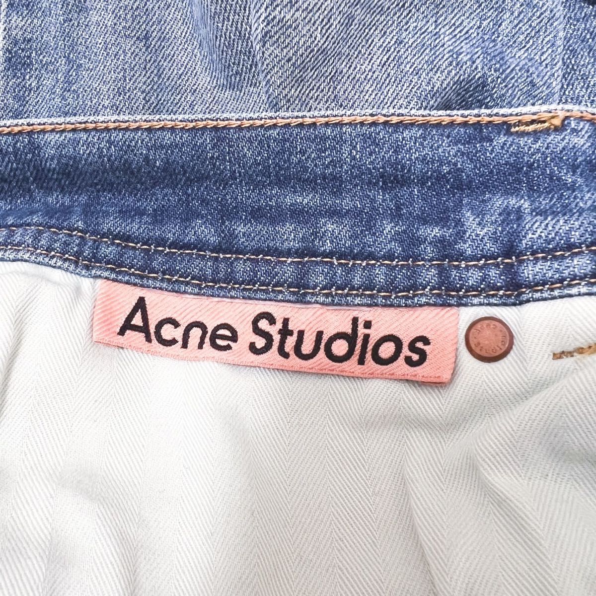 Acne Studious アクネストゥディオス デニムパンツ ピンクステッチ　　　