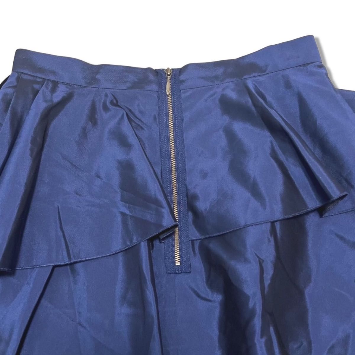 LANVIN en Bleu ランバンオンブルー フリルスカート ブルー 青 LANVIN en Bleu ランバンオンブルー フリルスカート ブルー 青