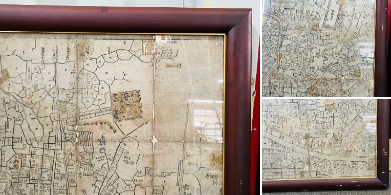 貴重な逸品「江戸大絵図 須原屋茂兵衛版」江戸時代 古地図 額 版画 資料 歴史 骨董 日本 置物 飾物 書 古美術 芸術 徳川幕府 手渡し限定 - 古地図 貴重な逸品「江戸大絵図 須原屋茂兵衛版」江戸時代 古地図 額 版画 資料 歴史 骨董 日本 置物 飾物 書 古美術 芸術 徳川幕府 手渡し限定 - 古地図