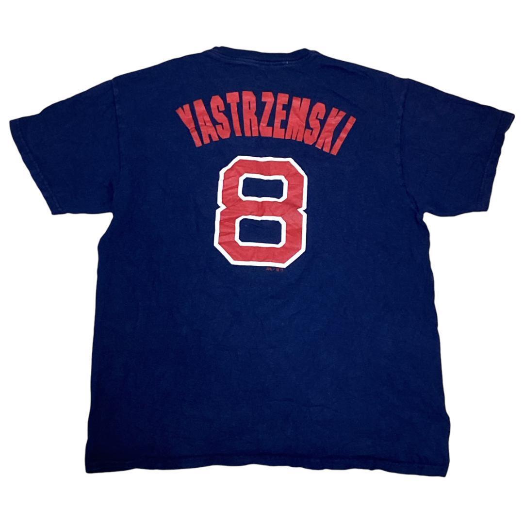 マジェスティック 半袖Tシャツ MLB REDSOX 8ヤストレムスキーc94 L相当