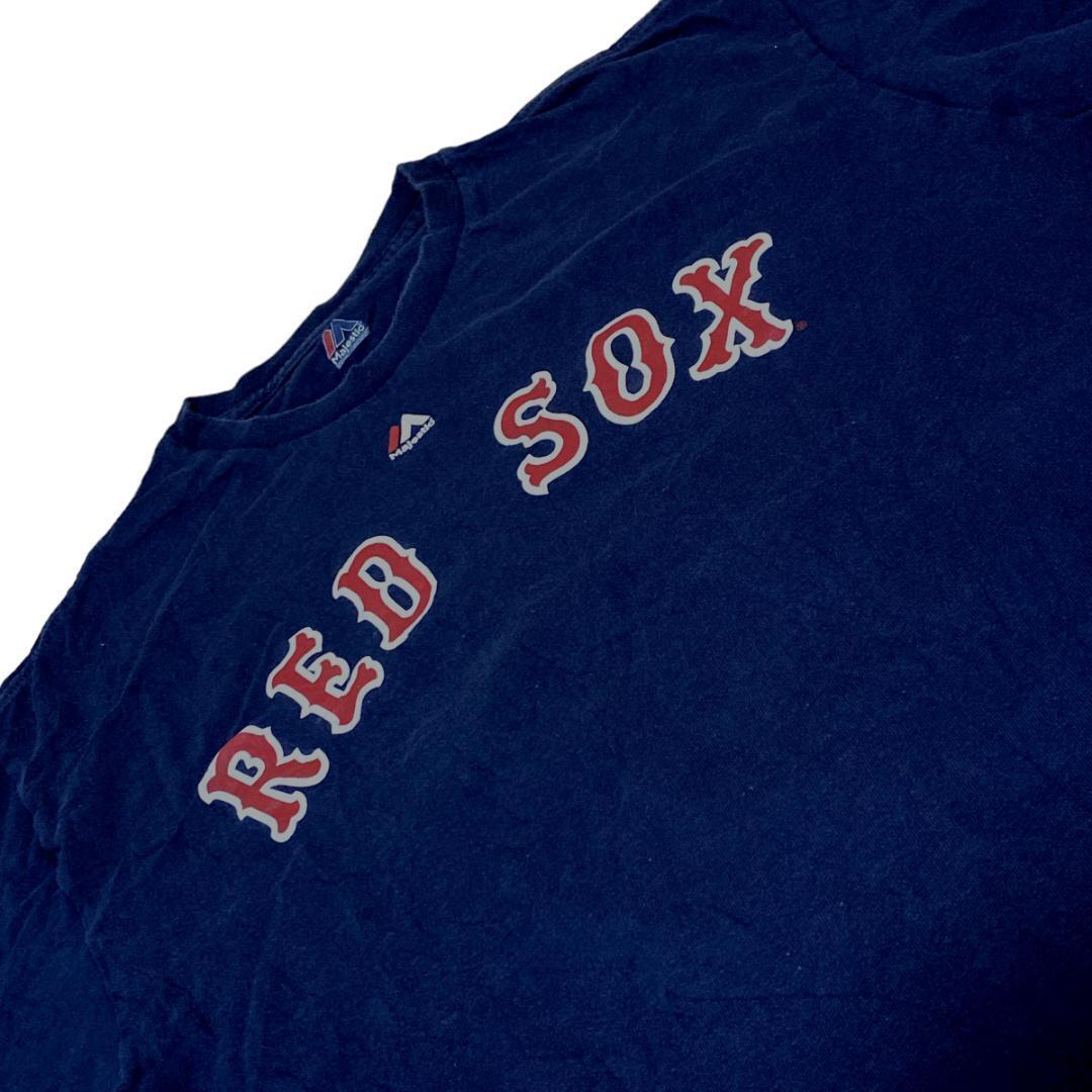 マジェスティック 半袖Tシャツ MLB REDSOX 8ヤストレムスキーc94 L相当
