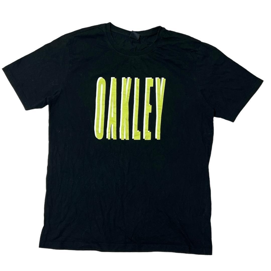 Oakley オークリー 半袖Tシャツ ロゴT ブラック US古着 e93 L相当