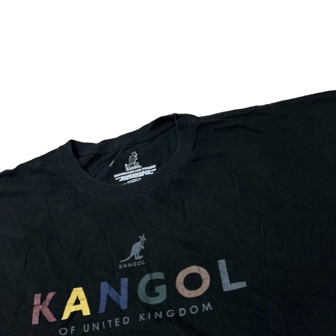 KANGOL カンゴール 半袖Tシャツ ロゴT ブラック US古着 e99 XXL相当