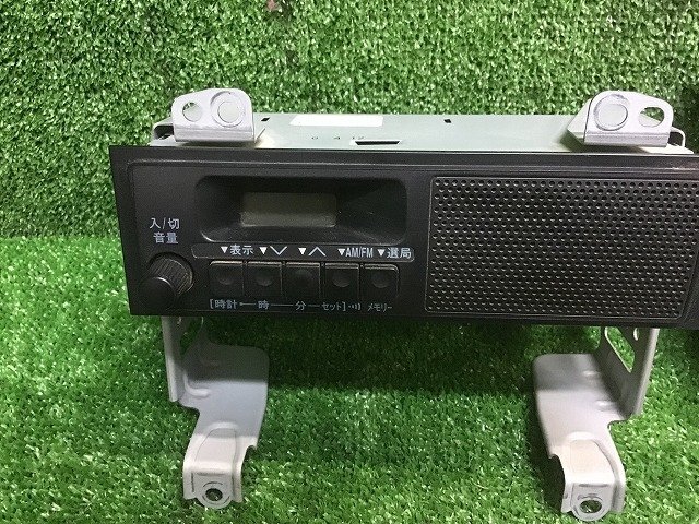 【送料無料】DA17V エブリィ 純正 ラジオ デッキ/オーディオパネル セット スピーカー内蔵/FM/AM NV100クリッパー/ミニキャブ/スクラム_画像2