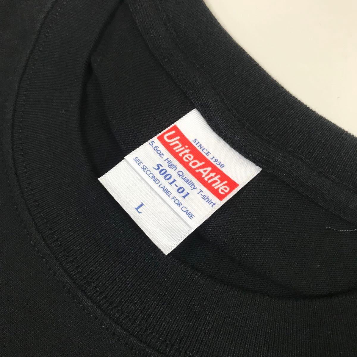 Tシャツ 半袖 5.6オンス ハイクオリティー【5001-01】L ブラック 綿100%