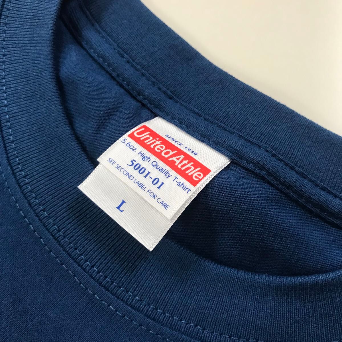 Tシャツ 半袖 5.6オンス ハイクオリティー【5001-01】L クラシックブルー 綿100%