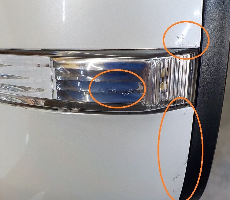  metal gear . overhaul * Spacia * custom (DBA-MK32S) original winker door mirror left / passenger's seat side Z7T white pearl * used 