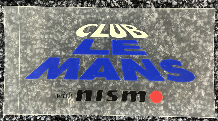 NISSAN NISMO ・ CLUB LE MANS with NISMO チーム ステッカー・ ビンテージ 非売品 当時物 新品未使用品の画像1