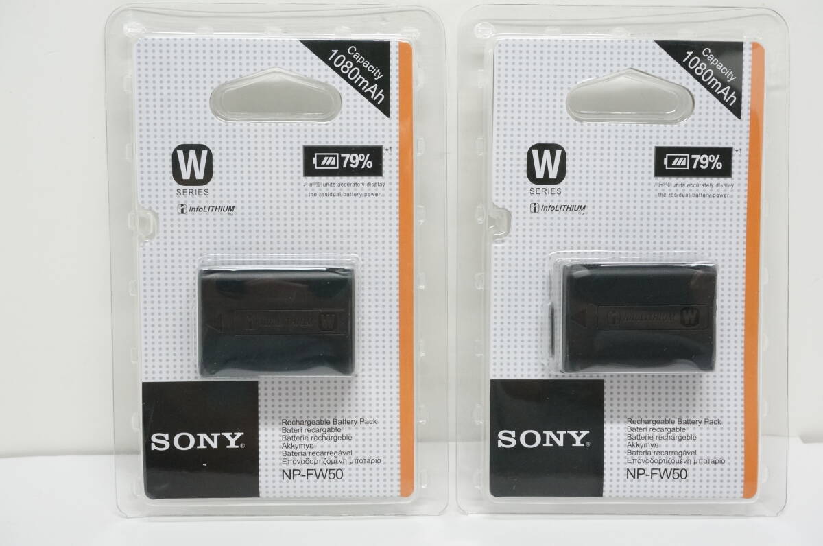 SONY ソニー　NP-FW50 海外パッケージ版　新品未開封品 ２個セット ゆうパケットポスト、_画像1