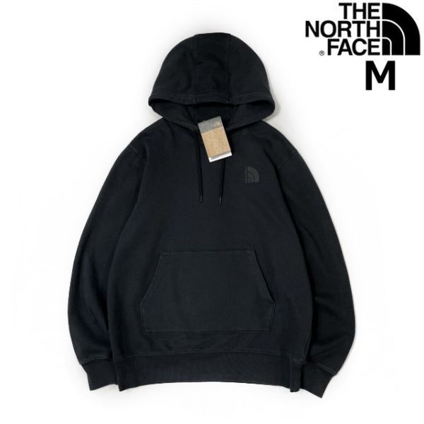 売切り【正規新品】THE NORTH FACE◆GARMENT DYE HOODIE プルオーバー パーカー US限定 ガーメントダイ 立体ロゴ(M)黒 181130-10_画像1