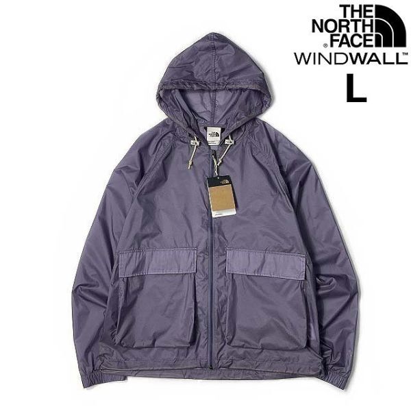 売切り【正規新品】THE NORTH FACE◆HERITAGE WIND JACKET フルジップ ウィンド パーカー US限定 ナイロン 防風 撥水(L)紫② 180915-5_画像1