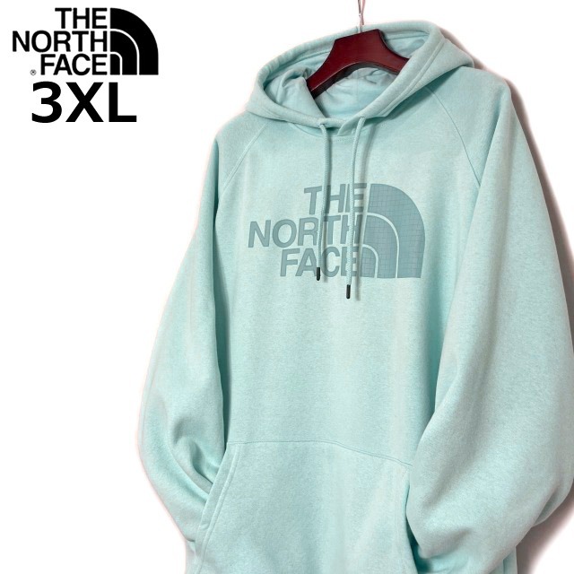 売切り【正規新品】THE NORTH FACE W NOV HALFDOME HOODIE プルオーバー パーカー スウェット US 立体 裏起毛 男女兼用(3XL)水色 181130-15の画像2