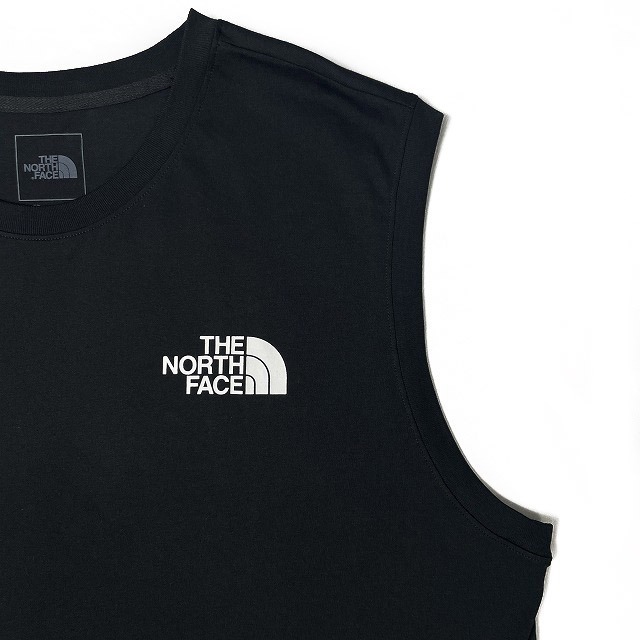 売切り【正規新品】THE NORTH FACE BOX NSE TANK タンクトップ Tシャツ US限定 ボックスロゴ グラフィック コットン(L)ブラック 180903-15_画像5