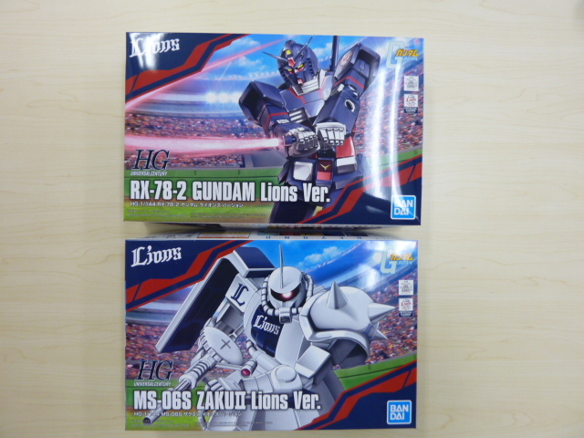 ガンプラ４０周年プロ野球●西武ライオンズ●ガンダム・ザクⅡ●2点セット