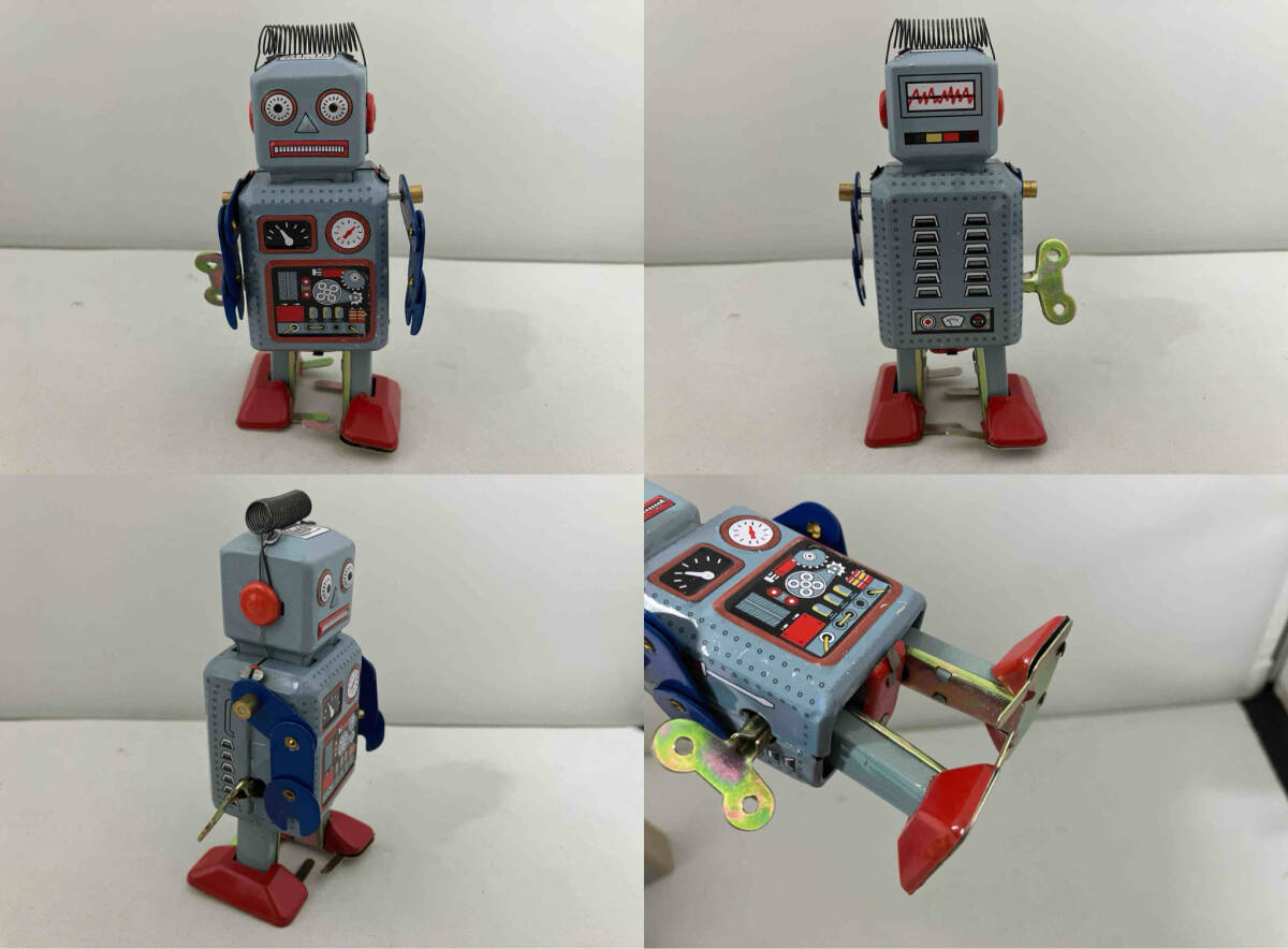 ブリキ ロボット3台 MECHANICAL PLANET ROBOT (HA HA TOY) & メタル歩行ロボット MS294 & SPARKLING ROBO WIND-UP_画像7