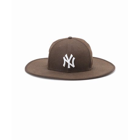 クーポン￥1500off適用可 NEW ERA × JOURNAL STANDARD 限定 Fitted Long Brim Hat YANKEES リネン size: 7 3/8 新品 即発送可 他出品中_画像2