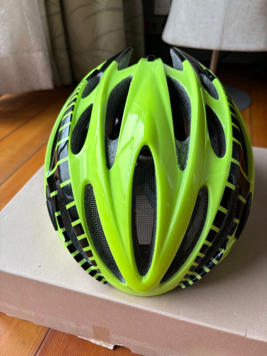 Casco カスコ　ロードバイク サイクルヘルメット　sizeM 蛍光グリーンイエロー