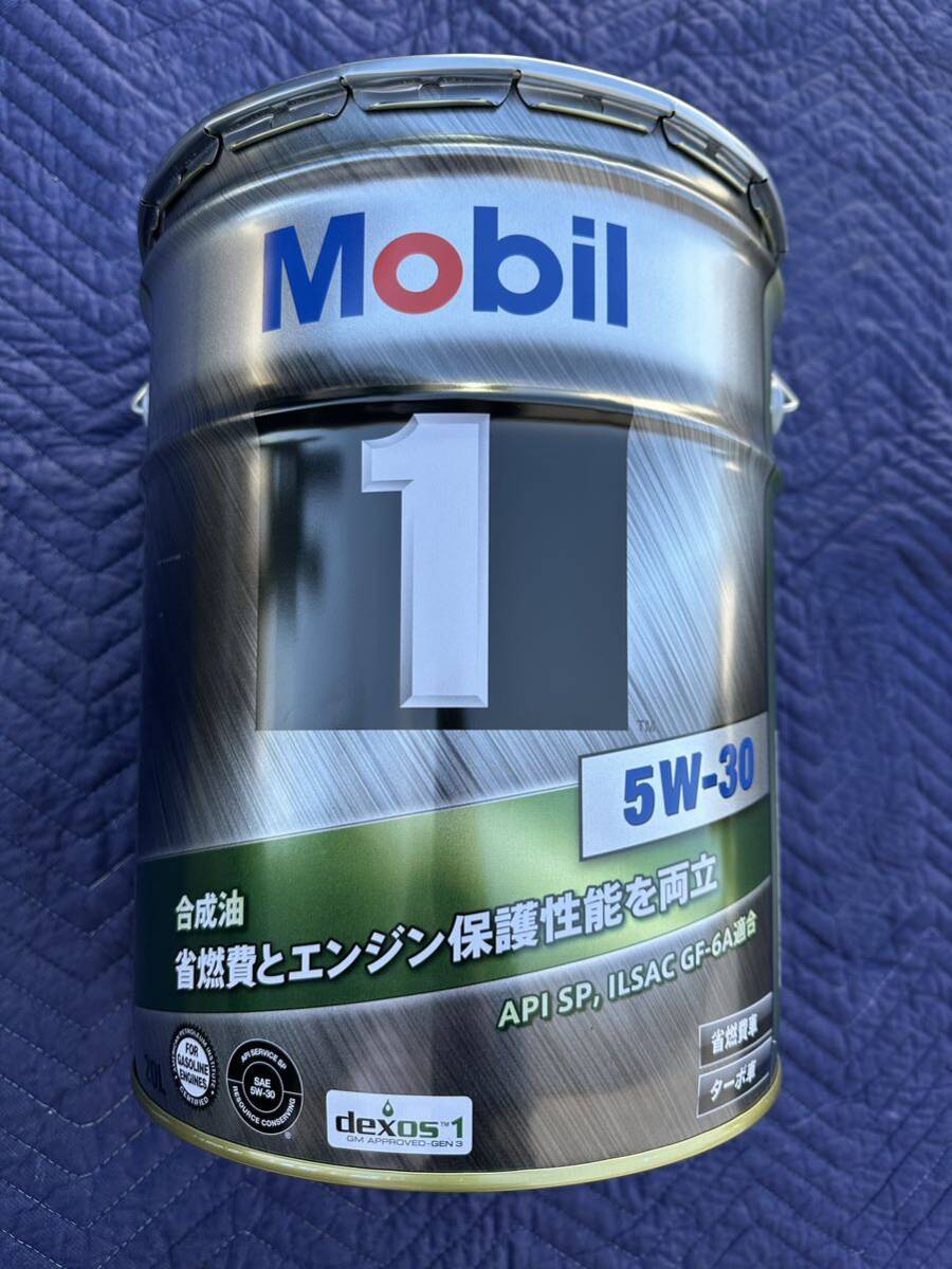 【新品】5w-30 モービル1 20Lペール缶 Mobil モービル Mobil1 モービルワン エンジンオイル モービル1 0w-30 0w-40 5w-40 0w-20の画像1